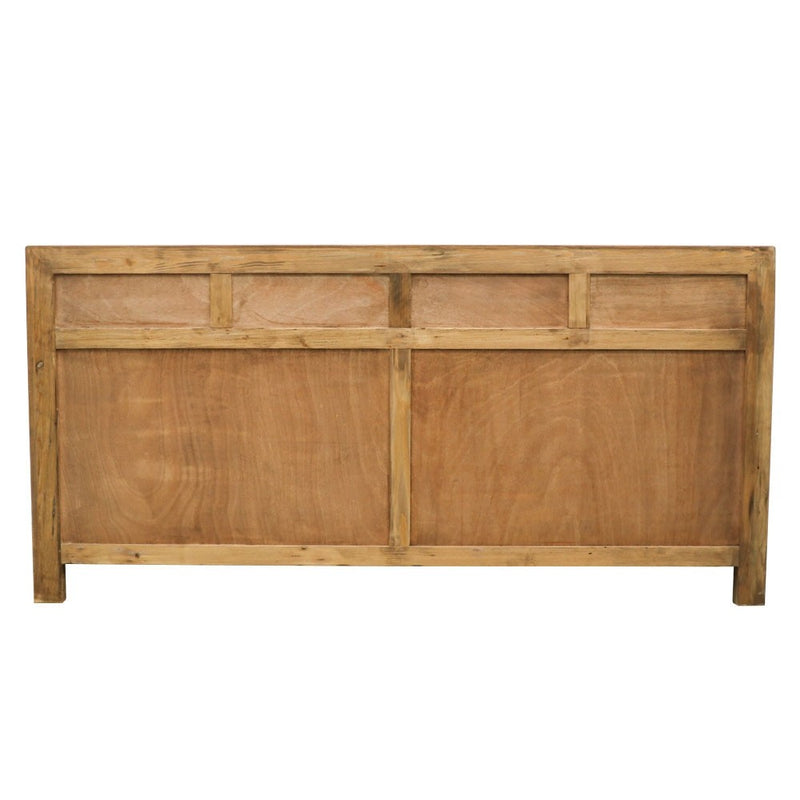 Oriental Painted 4 Door Sideboard Vintage Black