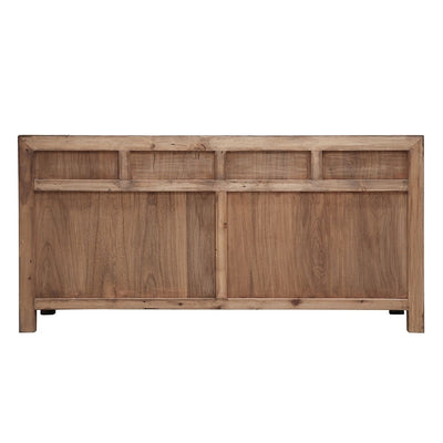 Oriental Painted 4 Door Sideboard Vintage Grey
