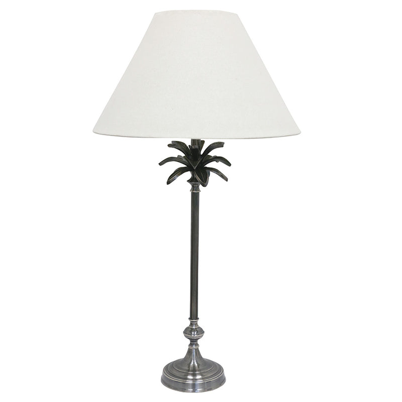 Carribean Palm Silver Lamp & Shade