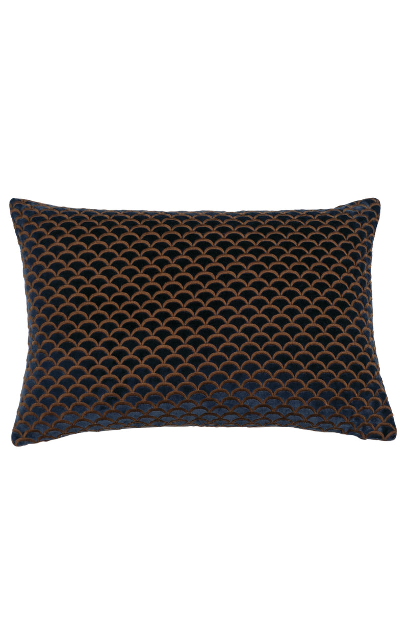 Arco Indigo/Copper Cushion