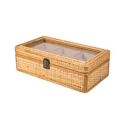 Natural Rattan Pigeonhole Storage Box