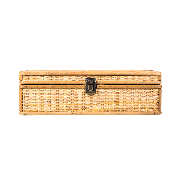 Natural Rattan Pigeonhole Storage Box