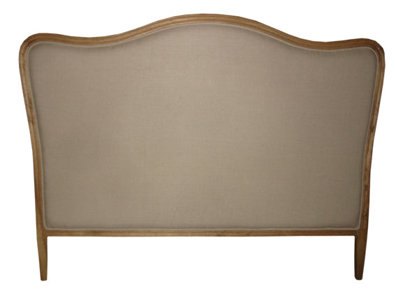Shaped Bed Head - Natural Linen
