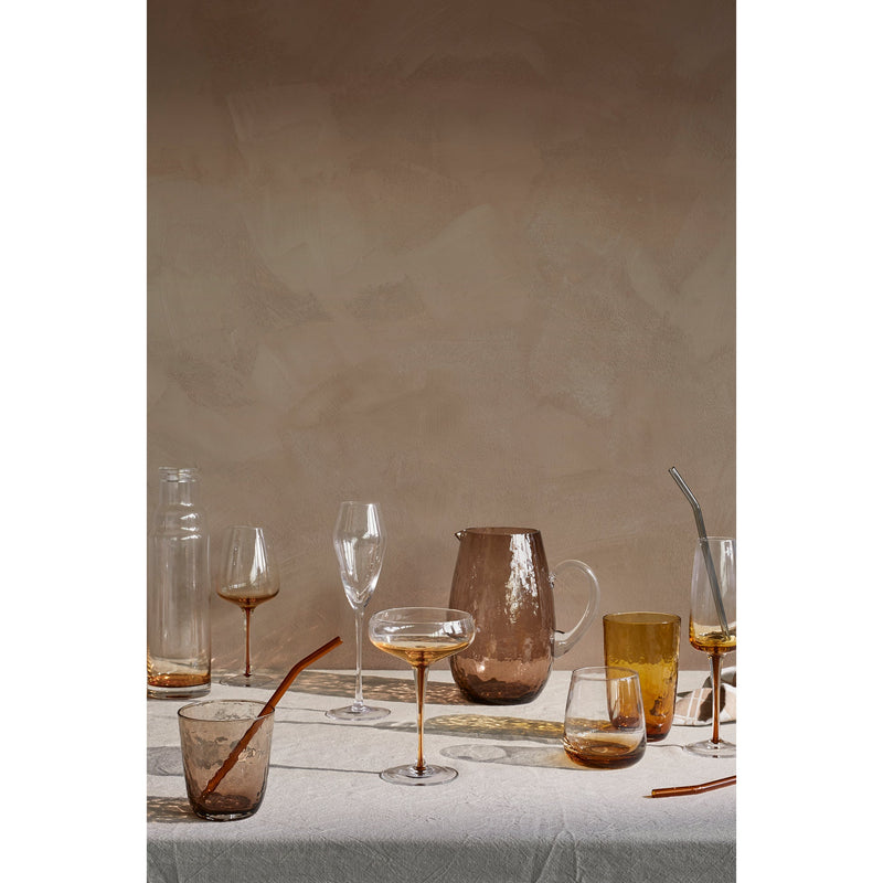 BROSTE Hammered Tumbler Brown (4 Set)