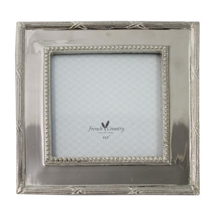 Beaded Nickel Photo Frame 4x4