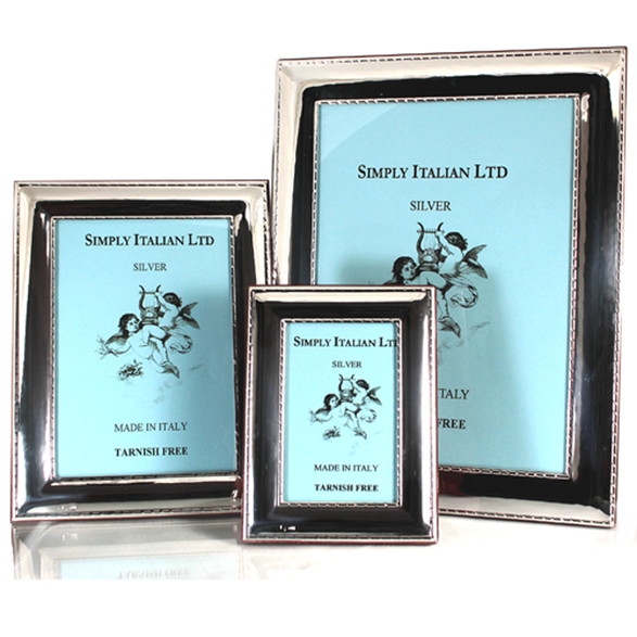 Bilaminato Light Silver Double Beaded Frame
