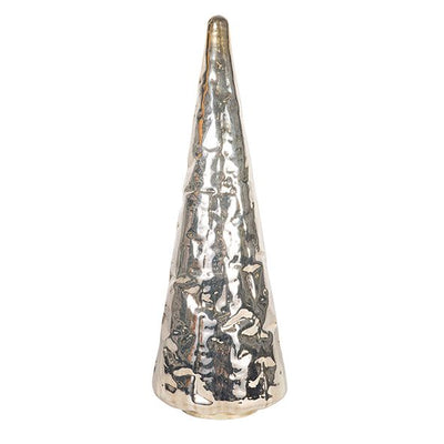 Burnished Gold Glass Cone Tree