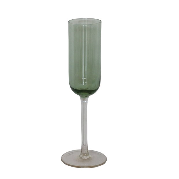 Fino Verde Champagne Glass Set