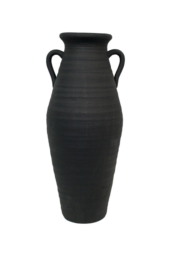 Grecian Floor Vase - Black