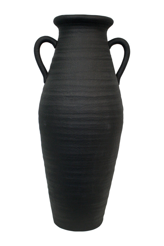 Grecian Floor Vase - Black