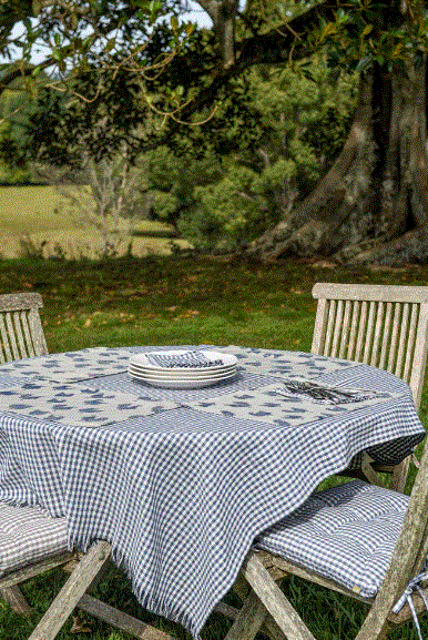 Gingham Tablecloth 140x240cm