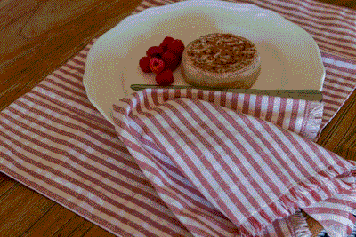 Gingham Napkin Set 4