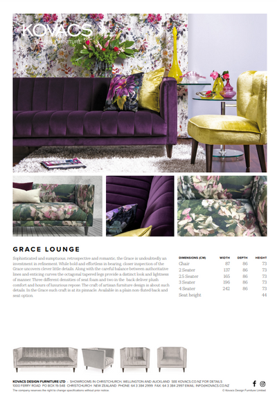 Grace FRAME Range + Fabric