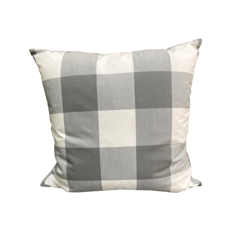 Bespoke Outdoor Cushion - Grey Check