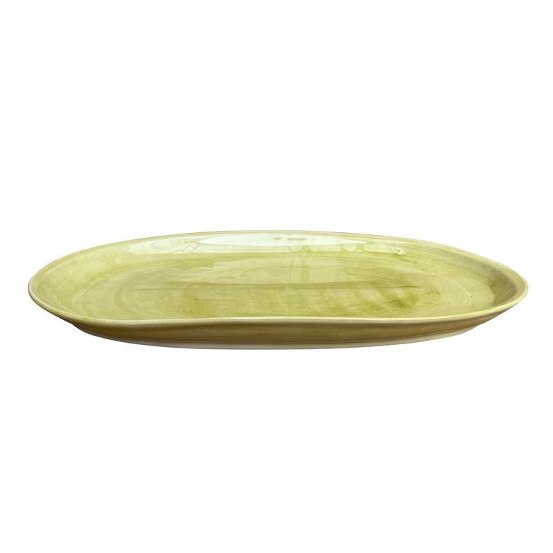 Vert Textured Oval Platter
