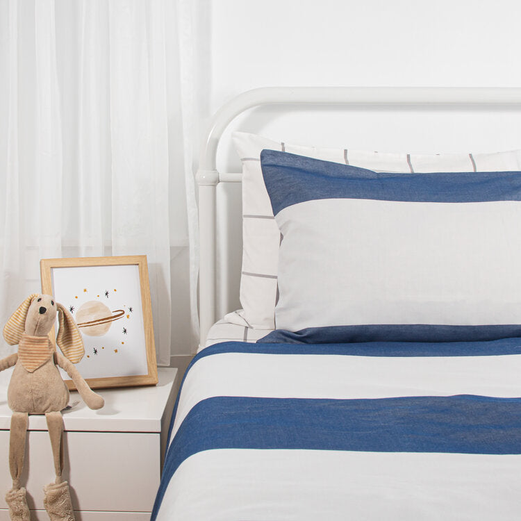 Sturdy Stripe Duvet Cover - Queen