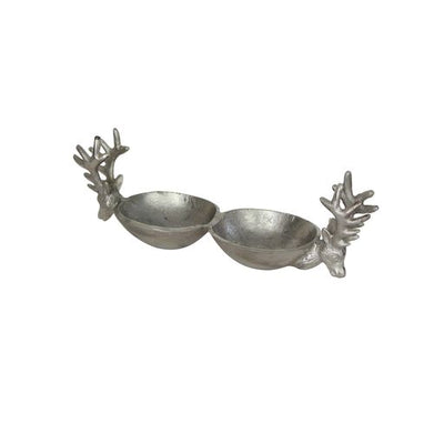 Prancer Double Nut Bowl Silver