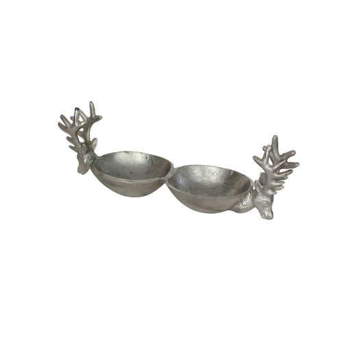 Prancer Double Nut Bowl Silver