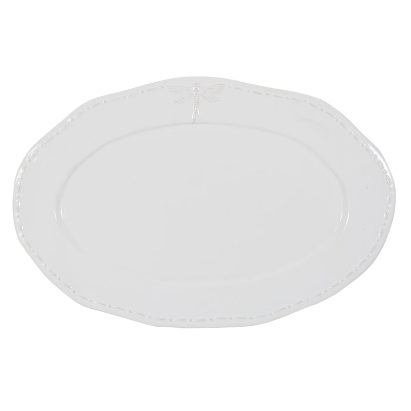 Dragonfly Stoneware Oval Platter