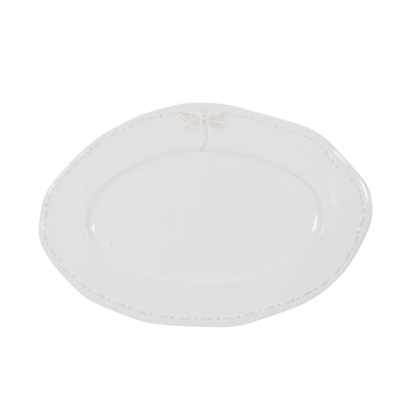 Dragonfly Stoneware Oval Platter
