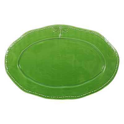 Dragonfly Stoneware Oval Platter