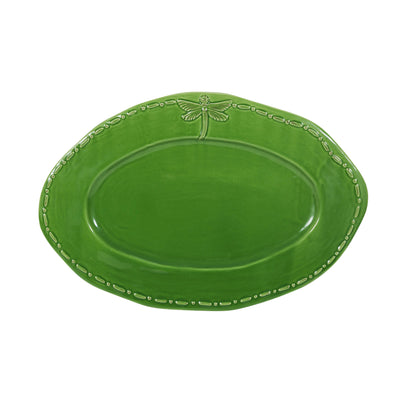 Dragonfly Stoneware Oval Platter