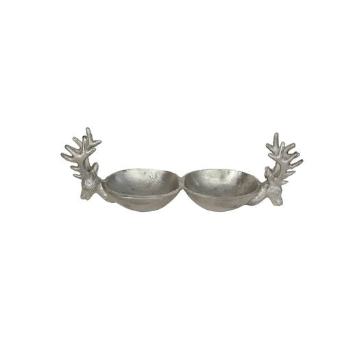 Prancer Double Nut Bowl Silver