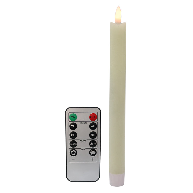 LED Battery Dinner Candle 2 Set - Remote