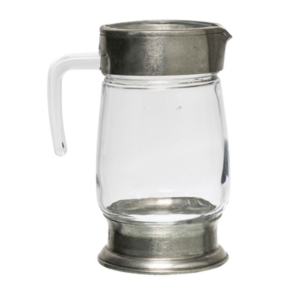 Pewter & Glass Jug