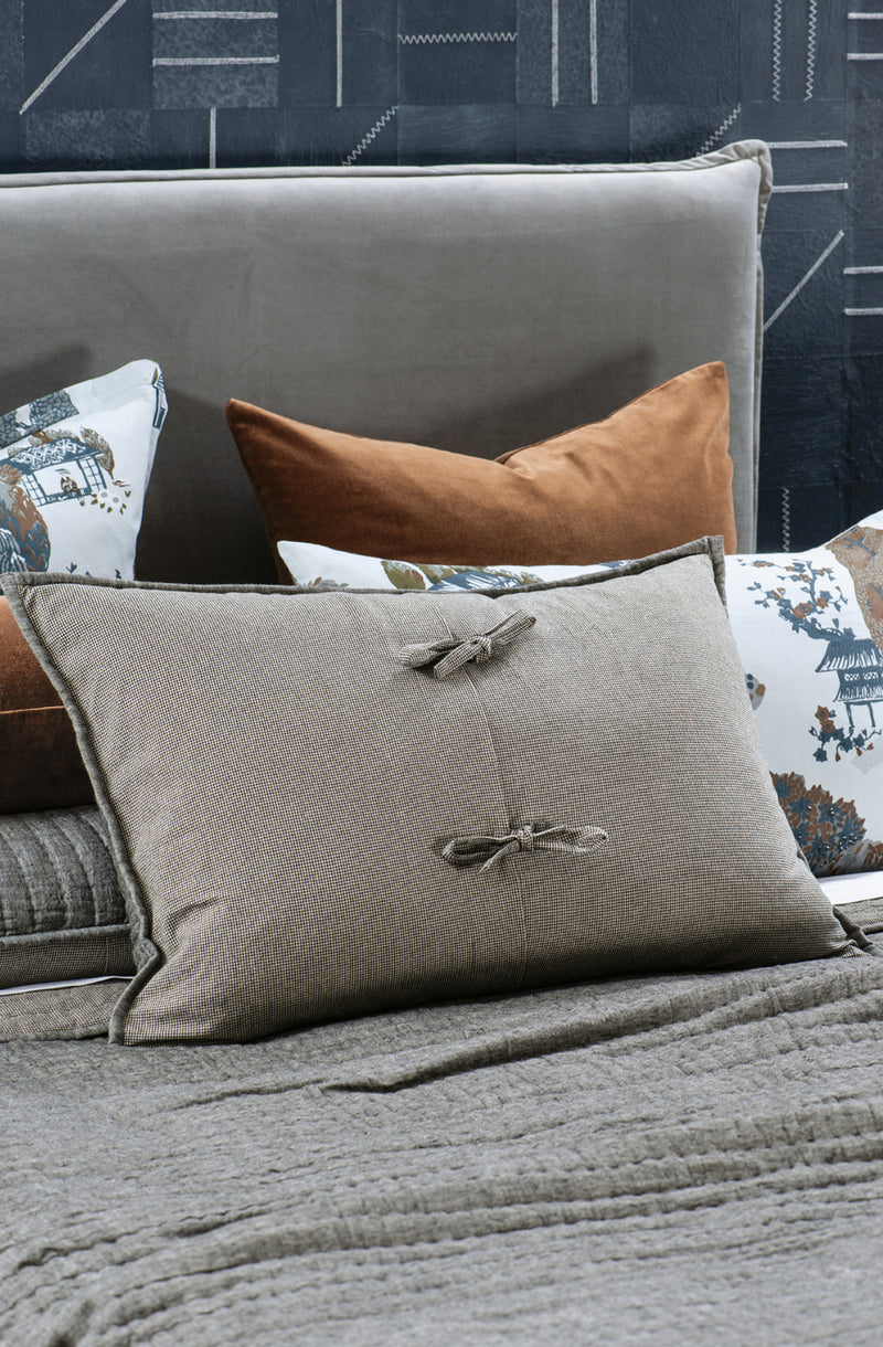 Misaka Charcoal Pillowcase Pair