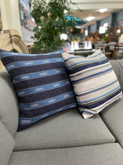 Bespoke Outdoor Cushion - Christopher Farr Cloth - Olas Azzurro