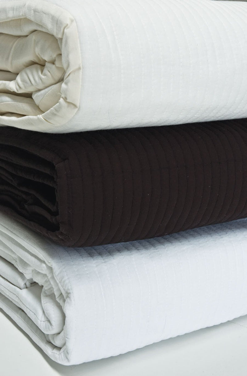 Black Cotton Quilted Valance