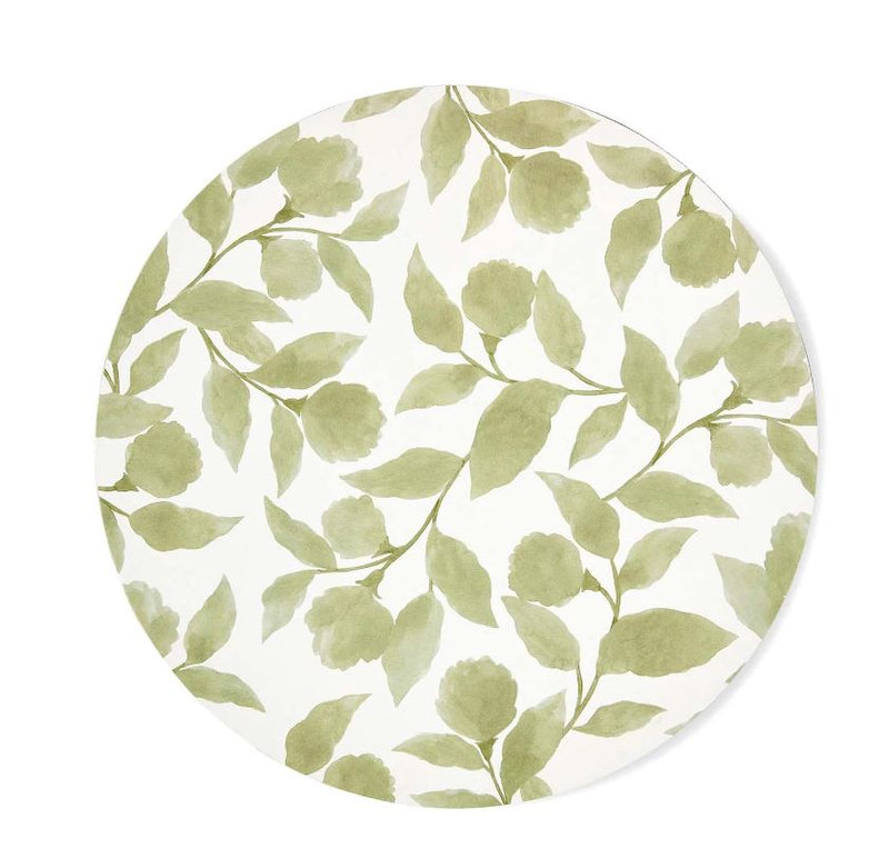 Riviera Green Round Placemat Set 4