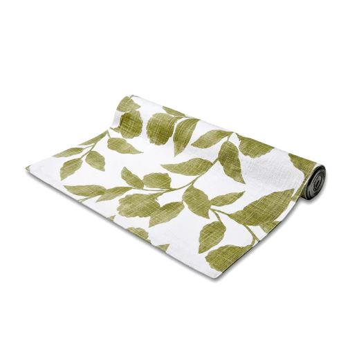 Riviera Green Table Runner 35x140cm