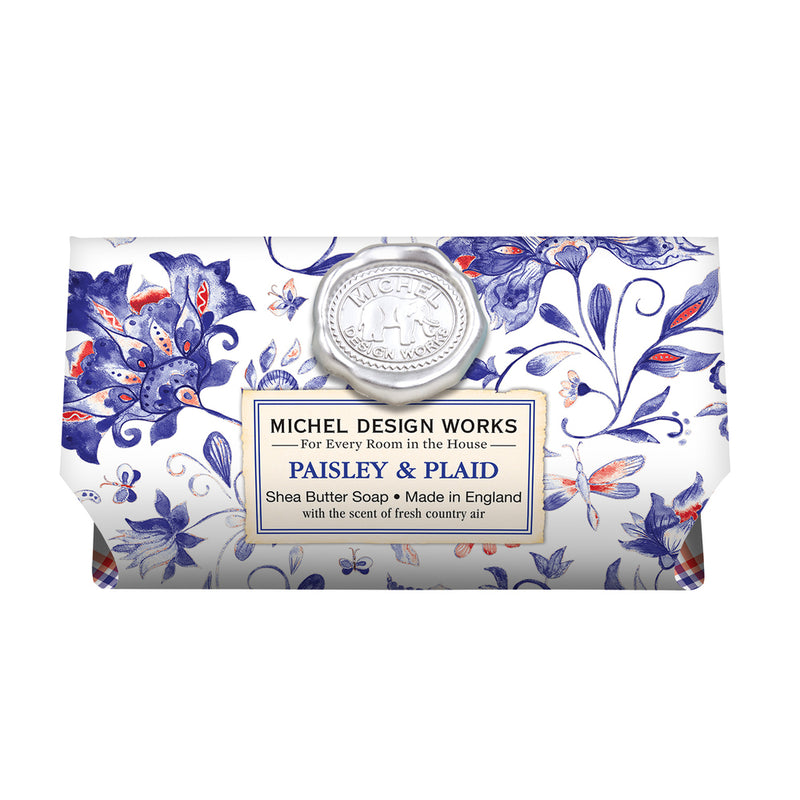Large Soap Paisley & Plaid