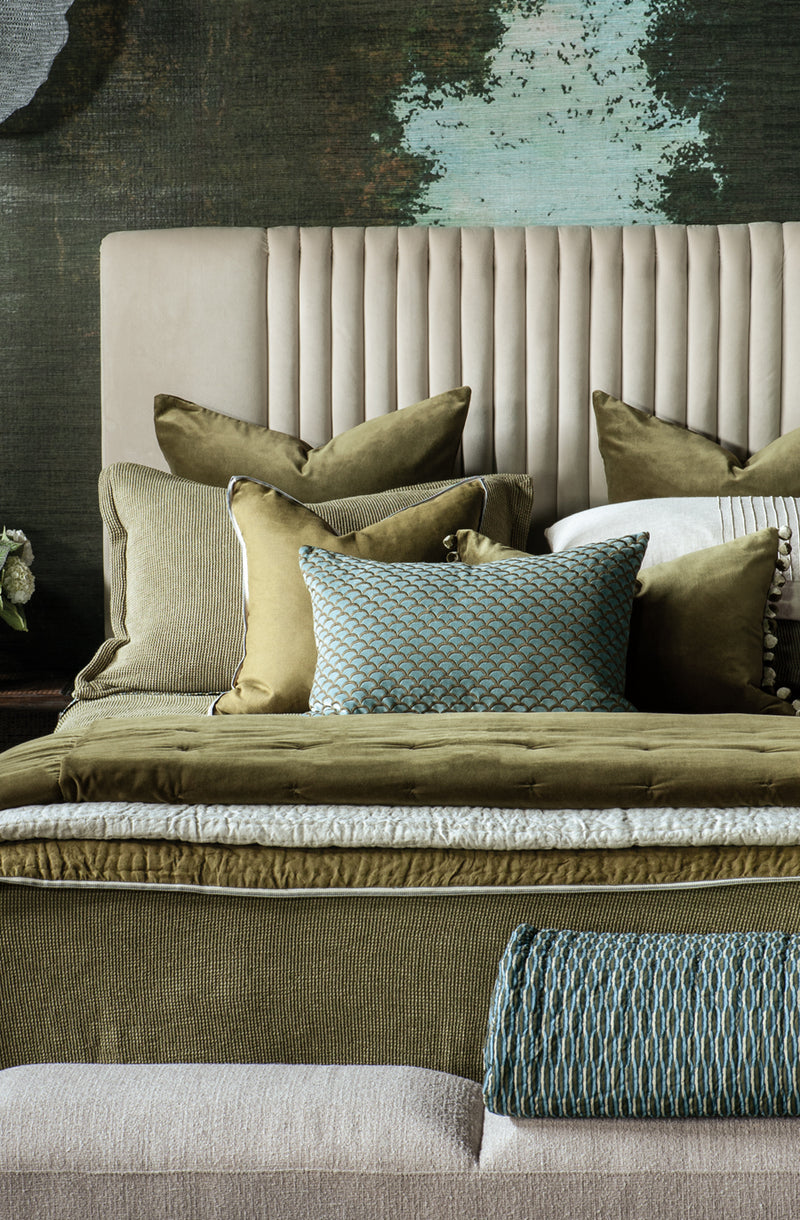 Sottobosco Olive Bedspread