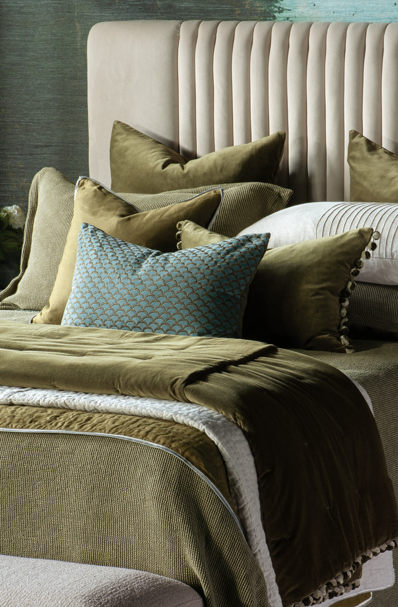 Sottobosco Olive Bedspread
