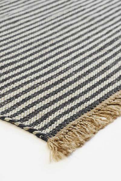 Summit Indoor/Outdoor Floor Rug - Charcoal/Natural