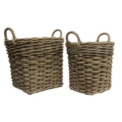 Grove Round Wood Basket