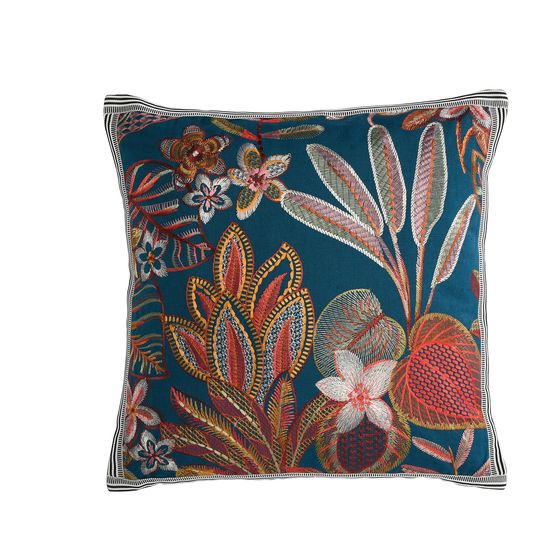 Tereshchenko Cushion Teal/Coral