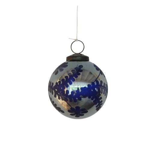 Cobalt Etched Hanging Ball