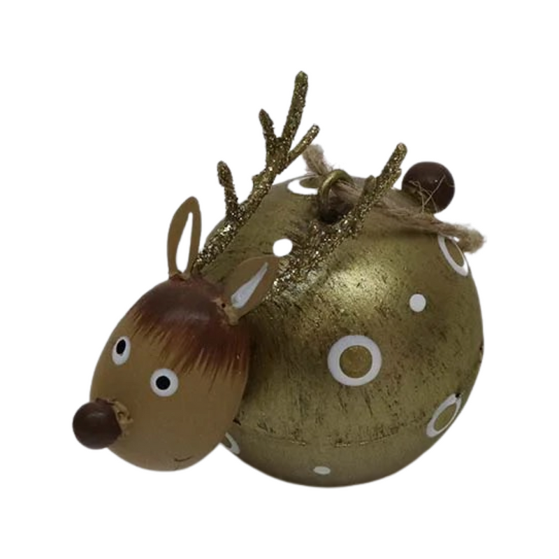 Whimsical Gold Metal Deer Hanger