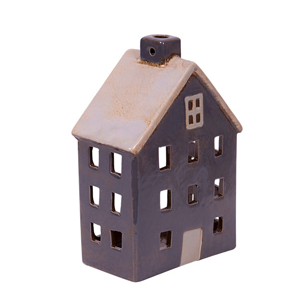 Wide Chalet Tea Light Grey