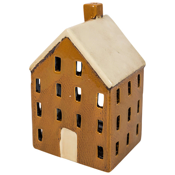 Chalet Tea Light House Mustard