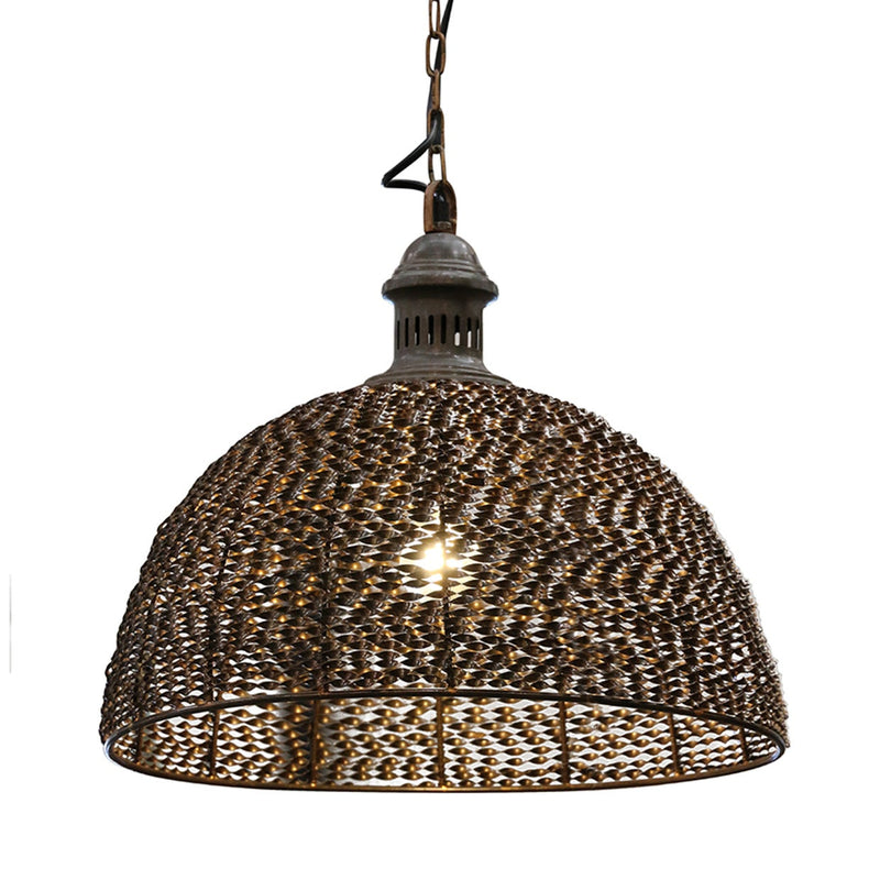 Toulouse Woven Light in Copper/Bronze Finish