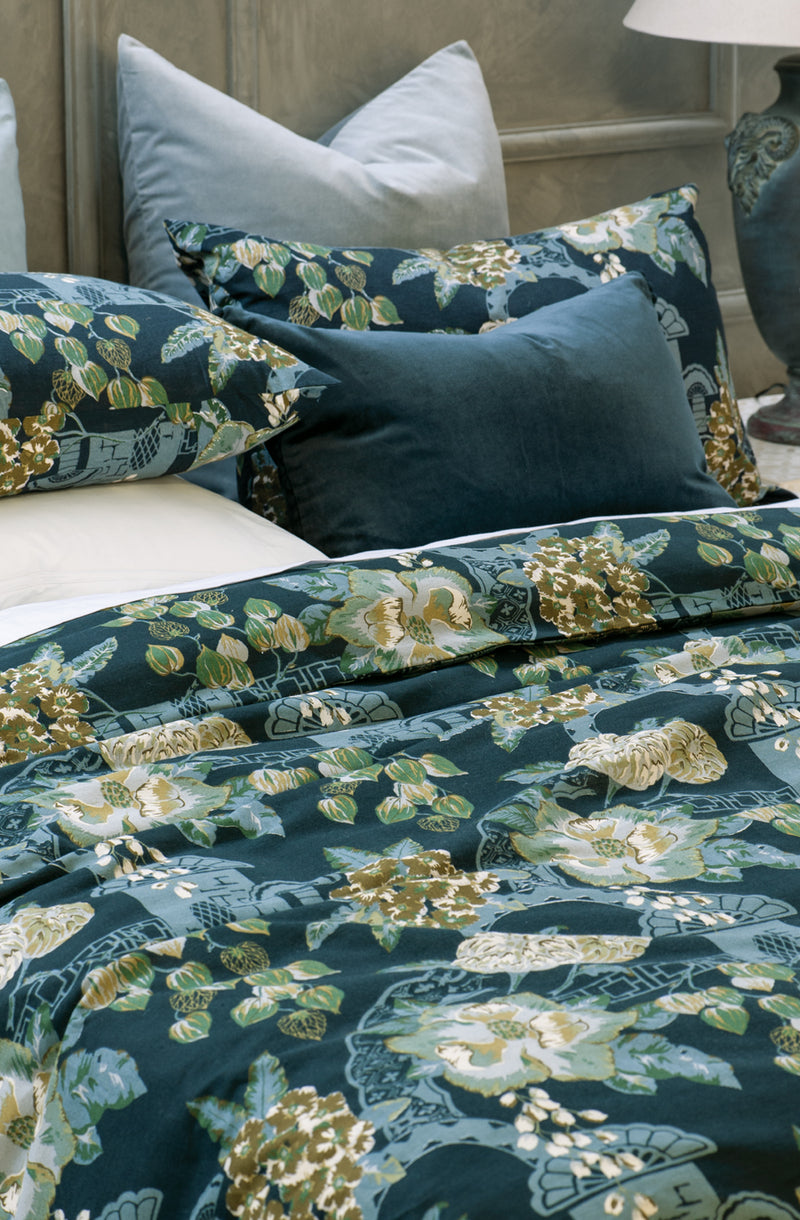 Chabana Prussian Blue Duvet Cover Set