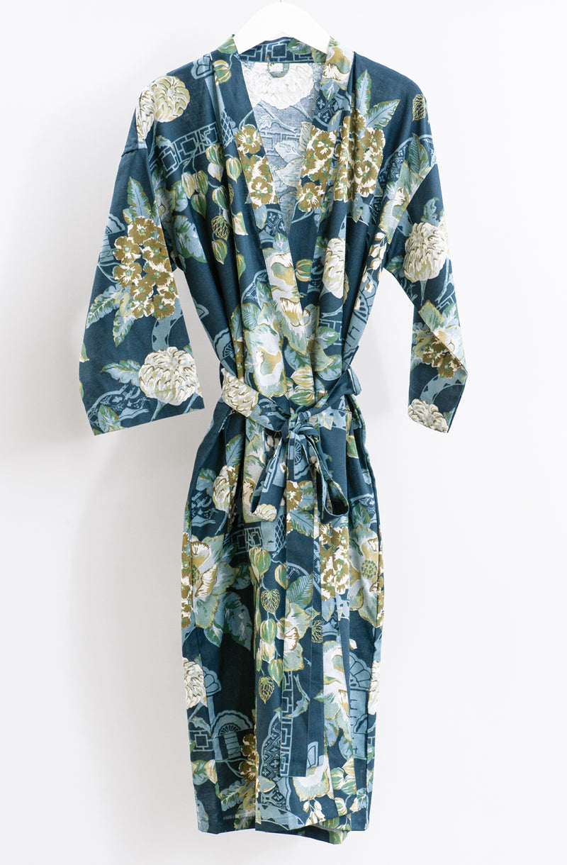 Chabana Prussian Blue Housecoat