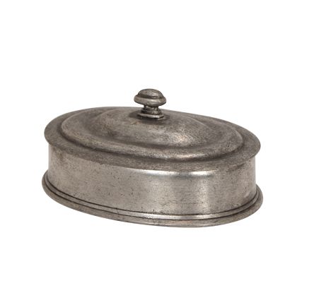 Pewter Oval Box