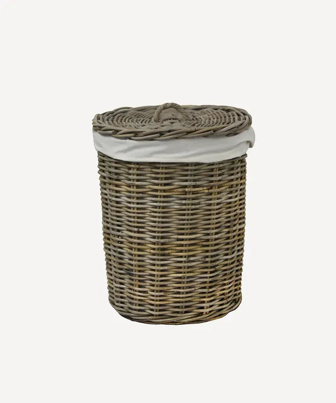 Round Rattan Laundry Basket