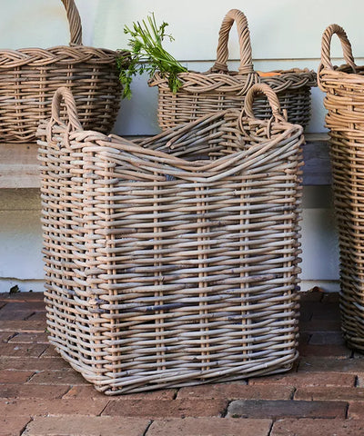 Grove Square Planter Basket with Handles